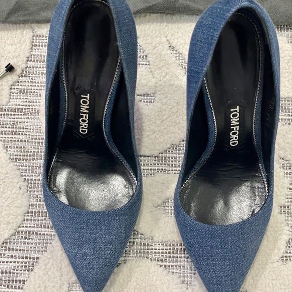 💥 TOM FORD💥 denim pin heel pump - Picture 2 of 10